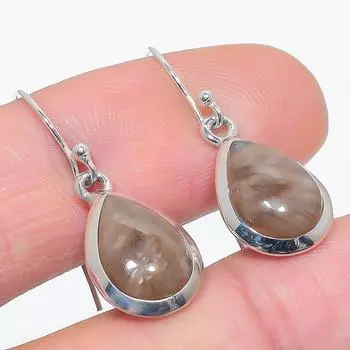 Подарочные серьги из натурального ископаемого коралла 925 пробы из твердого серебра 1,50 дюйма l4o96