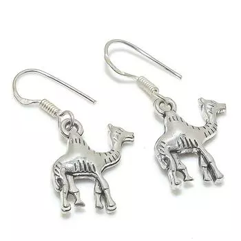 Подарочные серьги ручной работы из стерлингового серебра 925 пробы в традиционном естественном стиле 1,46 дюйма a3W81