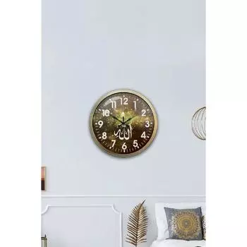 Подарочные старинные металлические настенные часы со стихами 40 см