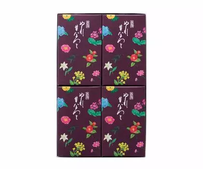 Подарочный Amanatto Hanazono Manju Nure Amanatsu и маленькая коробочка из 4 штук.