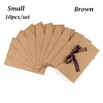 Подарочный бант Креативный многоцветный перламутровый бумажный конверт для поздравительной открытки пакет лента конверт для рассылки Small