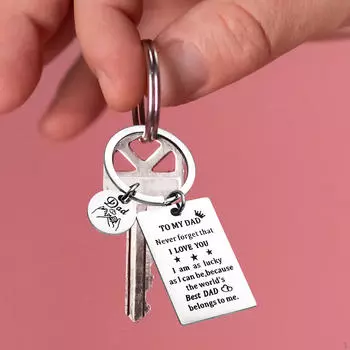 Подарочный брелок на день отца, подарки отцу от дочери, портативный