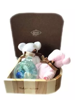 Подарочный гербарий для полотенец Imabari, медведь, набор полотенец Imabari, консервированный цветок, роза, медведь, набор полотенец Imabari, букет на день рождения, подарок на 60-летие