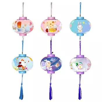 Подарочный кулон для детского сада Китайские детские светодиодные фонарики Фонари на праздник середины осени Детские игрушки round random