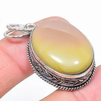 Подарочный кулон из натурального полиграммного камня яшмы 925 пробы из стерлингового серебра 1,73 дюйма d6c60