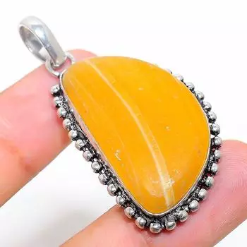 Подарочный кулон из стерлингового серебра 925 пробы с натуральным септическим драгоценным камнем Noodal 2,05 дюйма q3f21