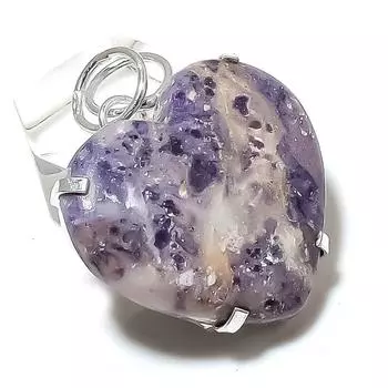 Подарочный кулон из стерлингового серебра 925 пробы с натуральным камнем Тиффани 1,58 дюйма d3O67