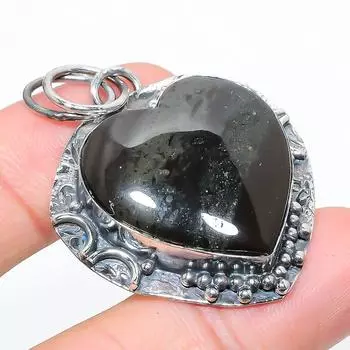 Подарочный кулон из стерлингового серебра 925 пробы, натуральный кварцевый лодолит, 1,89 дюйма, w7j79
