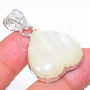 Подарочный кулон из стерлингового серебра 925 пробы с натуральным камнем Моналиса, 1,58 дюйма, D4i53