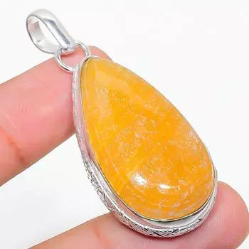 Подарочный кулон из стерлингового серебра 925 пробы с натуральным септическим драгоценным камнем Noodal 2,09 дюйма D3Q42