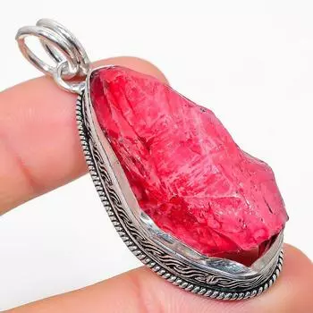 Подарочный кулон из стерлингового серебра 925 пробы с натуральным кристаллом и титаном 2,13 дюйма Z0S53