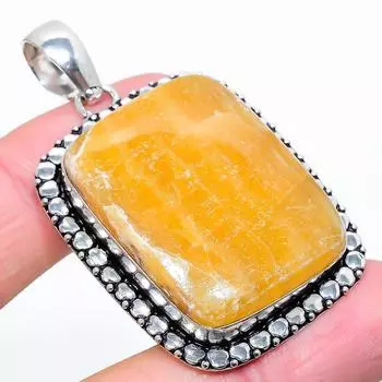 Подарочный кулон из стерлингового серебра 925 пробы с натуральным септическим драгоценным камнем Noodal 2,17 дюйма l9k66