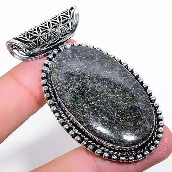 Подарочный кулон из стерлингового серебра 925 пробы с натуральным кварцем лодолитом 2,44 дюйма s6N08