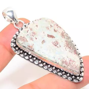 Подарочный кулон из стерлингового серебра 925 пробы с драгоценным камнем Natural Republic Ларимар 2,56 дюйма K6S13