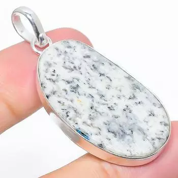 Подарочный кулон из стерлингового серебра 925 пробы с натуральным синим азуритом K2 размером 1,97 дюйма S2p45