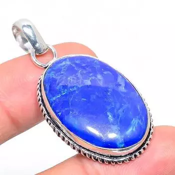 Подарочный кулон ручной работы из стерлингового серебра 925 пробы с натуральным драгоценным камнем говлит 1,85 дюйма v0D86