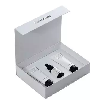 Подарочный набор для сияния и защиты кожи (50 г + 50 г + 30 мл), Glow & Protect Skincare Gift Set, Minimalist