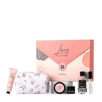 Подарочный набор для ванны и тела Kimirica Love Letter Gift Box для женщин и девочек | Идеальные подарочные наборы для ухода за собой на годовщину, день рождения | Упаковка из 6 штук