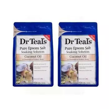 Подарочный набор для замачивания на основе кокосового масла Dr. Teals, шт.) - Эфирные масла питают и защищают сухую и поврежденную кожу. Снимают стресс и