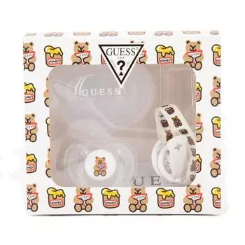 Подарочный набор GUESS Baby с соской и детским шнуром 0.115 розовый