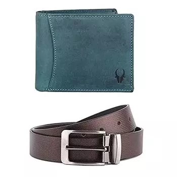 Подарочный набор из кожаного кошелька и ремня Hunter I Gift Hamper для мужчин