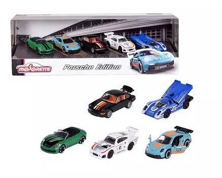 Подарочный набор Majorette Porsche Motorsport 2023 5 шт. 911 935 917 GT3 Carrera Majorette Mini Car 1/64 [Товар]