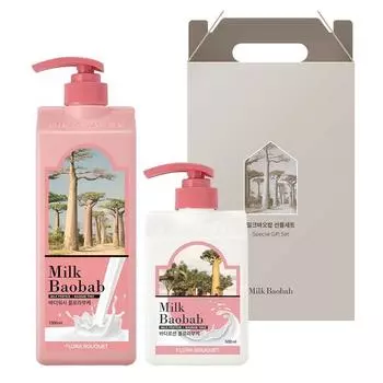 Подарочный набор Milk Baobab Body 2 вида аромата Florabuke, 1 комплект, набор популярной корейской косметики