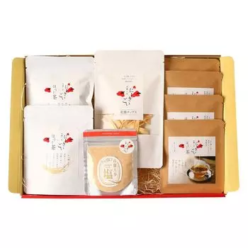 Подарочный набор Nakafarm B x Houjicha 7 упаковок x 2 чипса TEAPACK 4 женьшеневая соль (Пакетики с женьшенем, 10 г, пакетики, 30 г)