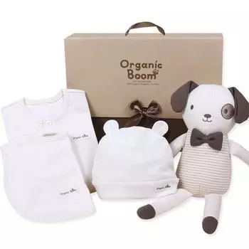 Подарочный набор Organic Boom для детей из 5 предметов, натуральные корейские детские товары