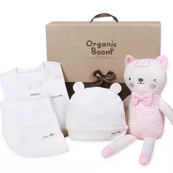 Подарочный набор Organic Boom для девочек из 5 предметов, натуральные корейские детские товары