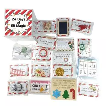 Подарочный набор «Рождественский адвент» на 24 дня. Креативный подарок. One Size