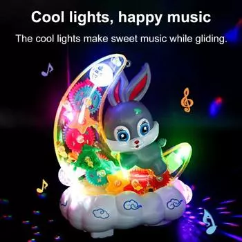 Подарочный очаровательный прочный лунный дизайн, милый кролик, игрушка-фонарь, светящаяся