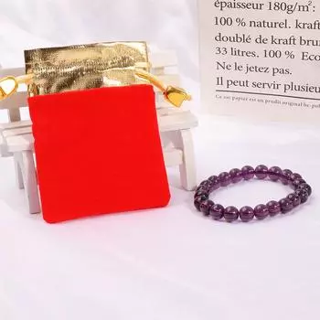 Подарочный пакет из фланели с золотым краем, мешочек для затягивания шнурка, сумка для свадебных подарков, красный бархат красный