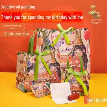 Подарочный пакет на детский день рождения - Премиальная сувенирная упаковка