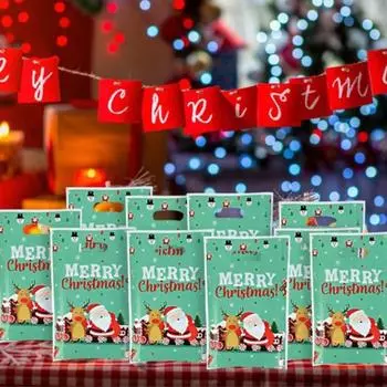 Подарочный пакет на тему рождественской вечеринки Подарочный пакет для детской вечеринки со сладостями One Size синий