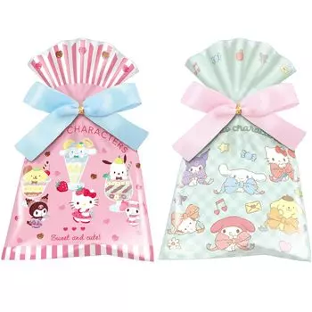 Подарочный пакет с героями Sanrio Heart, 16 штук, конфеты, игрушка/полушоколад