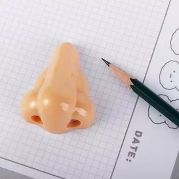 Подарочный рисунок, забавная точилка для карандашей, режущие инструменты для карандашей, студенческие канцелярские принадлежности, точилка для карандашей в носу 1pc