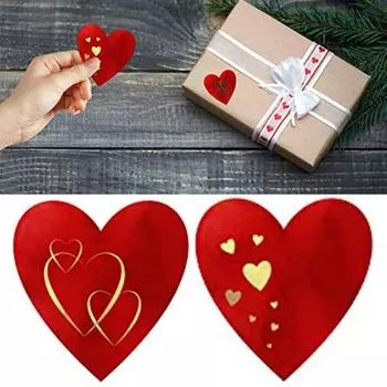 Подарочный знак, наклейка, популярная привлекательная, легко приклеиваемая этикетка для коробки с Днем святого Валентина, принадлежности для рукоделия A