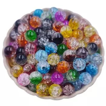 подарок 50 шт. 8-16 мм сращивание цветов ручной работы трещины для изготовления ювелирных изделий свободные бусины браслет ожерелье бусины 8mm