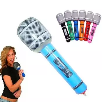 Подарок для детей, воздушные шары для караоке, надувные игрушки-микрофоны, надувные воздушные шары-динамики и микрофоны 35cm