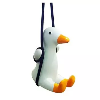 Подарок для дома, гипсовое зеркало заднего вида, украшение для автомобиля, подвеска, аксессуары для интерьера автомобиля, качели, утка A