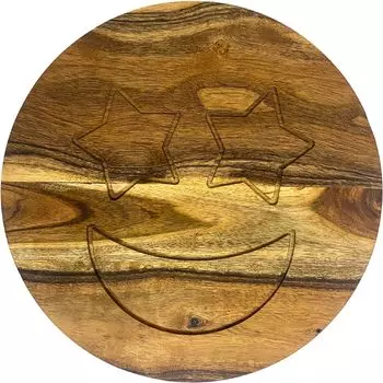 Подарок для нее Разделочные доски из акации для кухни, деревянная разделочная доска для нарезки колбасных изделий, идеально подходит для нарезки мяса, фруктов, сыра Large коричневый