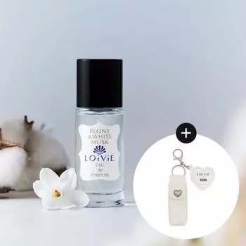 [Подарок для парфюмерного брелока] LOiViE Eau de Parfum Mini 18 мл 2 вида, выберите 1 (Пион / Бергамот)