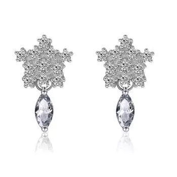 Подарок для подруги, модные сверкающие классические серьги-гвоздики из циркония для женщин, ослепительные женские элегантные аксессуары, ювелирные изделия, неподвластные времени розового золота