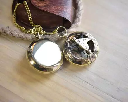 ПОДАРОК ДЛЯ МУЖЧИНЫ, Подарок на годовщину свадьбы, Подарок на день рождения для него, Компас с солнечными часами, Антикварный компас, Подарок парню, Подарки для папы