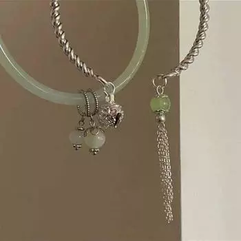 Подарок другу колокольчик свадебные украшения китайский стиль ювелирные изделия старинный браслет браслет женские браслеты Double