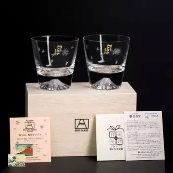подарок Fuji Tajima вишневый цвет камни парный набор сувенир Гранд Эдо Эдо 60-й зарубежный подарок СДЕЛАНО ИЗ подлинной павловнии Fuji Rokukei почтовая открытка