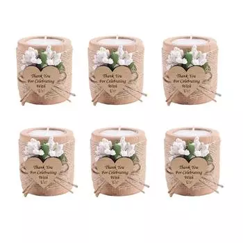 Подарок гостю Свеча на свадьбу Деревянные подсвечники для чайных свечей Подарок на девичник Подарки в знак благодарности на рождение ребенка Рождественский подсвечник