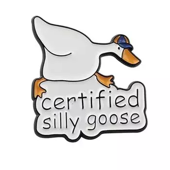Подарок гусям Подарок гусям Любовник Подарок владельцу гуся Подарок гусям Игра Подарок Сертифицированный Глупый Гуся Брошь Булавка Для Фермера