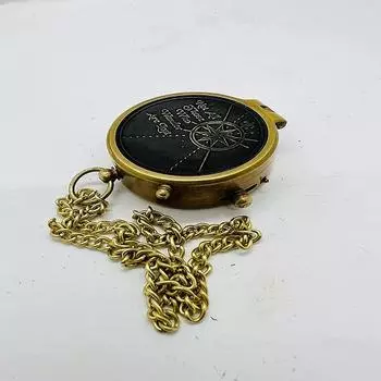Подарок из латуни Wander Who Are Lost, гравированный компас, выпускной, крещение, причастие, день конфирмации